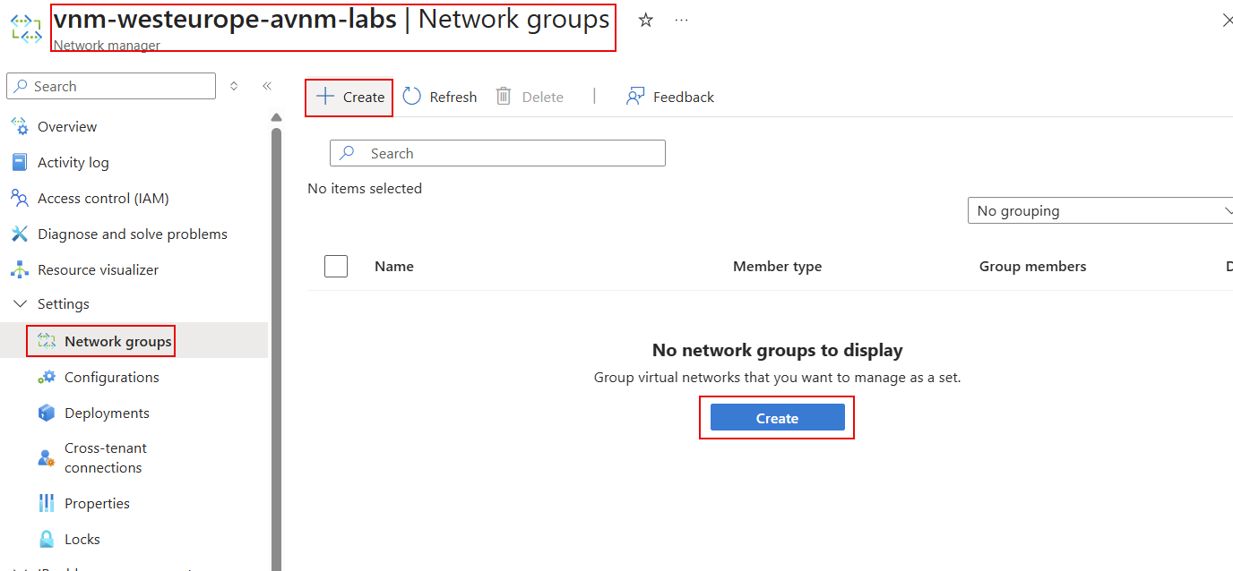 Create Network Group