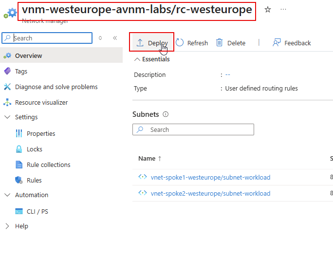 Deploy Security Configuration